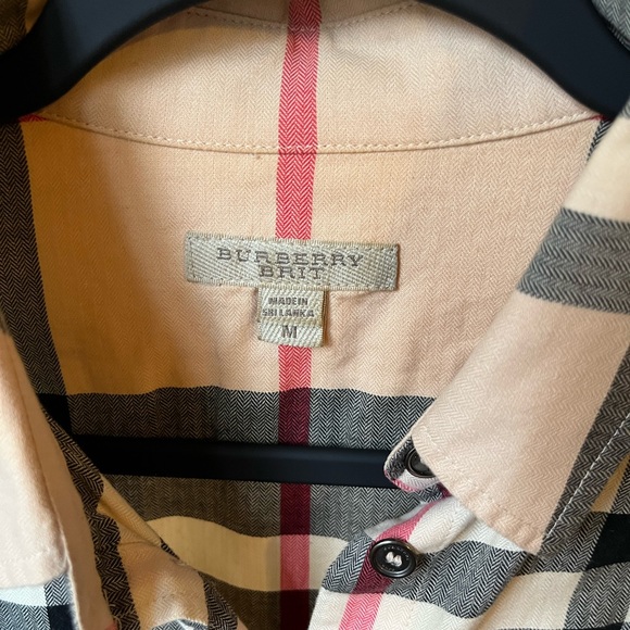 Burberry check cotton button on up shirt - Picture 2 of 3